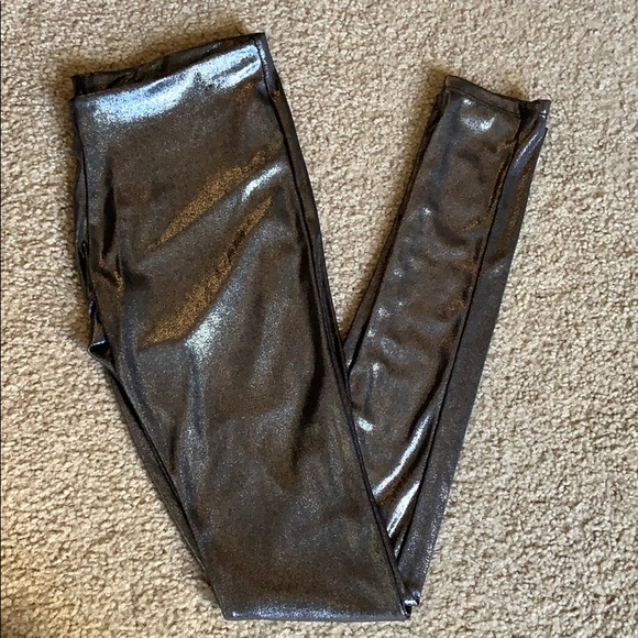 ASSA Pants - Metallic Silver Leggings